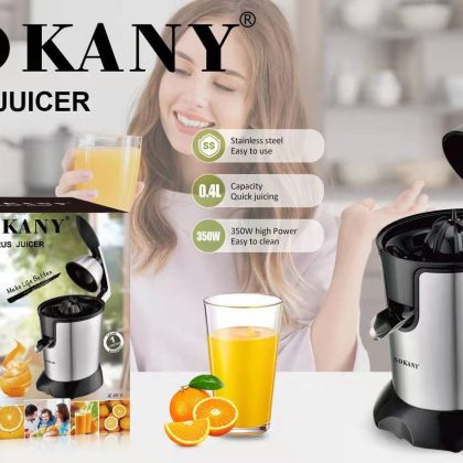 Соковижималка Sokany JE-651E з нержавіючої сталі 350Вт 400 мл