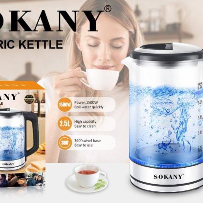 Чайник електричний Sokany SK-09013 2,5л Прозорий