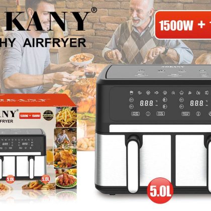 Мультипіч двокамерна аерофритюрниця Sokany SK-10041 1500+1500Вт 5+5л