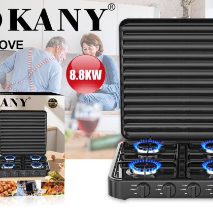 Газова плита на 4 конфорки настільна Sokany SK-6004 (4)
