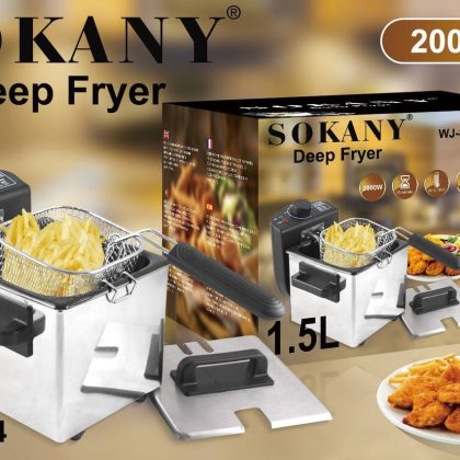 Фритюрниця електрична Sokany WJ-804 2000 Вт 1.5 л.