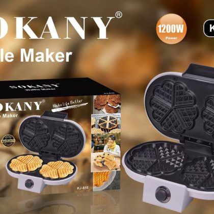 Вафельниця для товстих вафель SOKANY KJ-510 з антипригарним покриттям