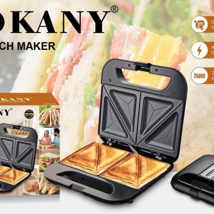 Сендвічниця Sokany 750 Вт чорна SK-08056 (8)