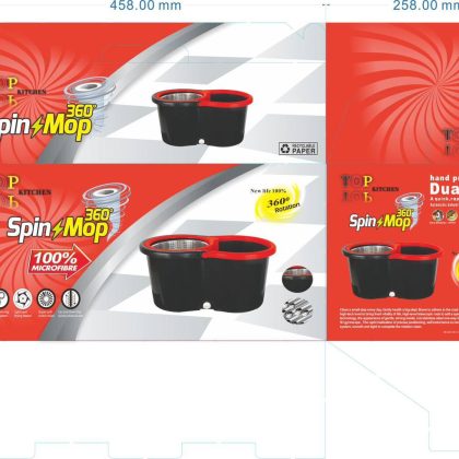 Швабра Spin Mop 360 black  8л