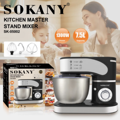 Планетарний міксер (Тістоміс) 7,5л Sokany SK-05002