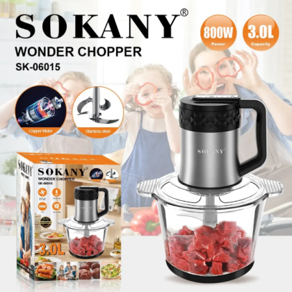 Електричний подрібнювач 3л Sokany SK-06015 800Вт