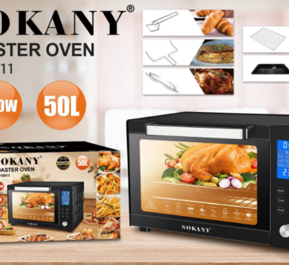 Духовка електрична Sokany SK-10011 з конвекцією на 50 л, 1700 Вт.