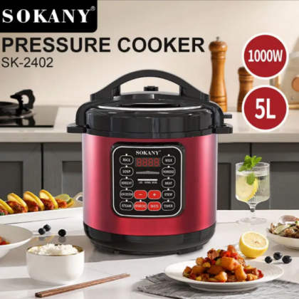 Мультиварка скороварка мультипіч Sokany SK-2402 багатофункціональна пароварка 5 л 1000 Вт